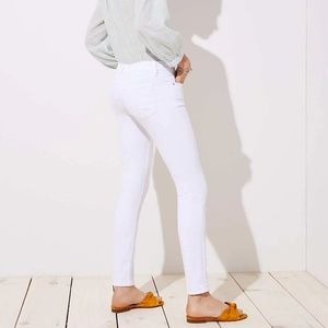 LOFT White Skinny Jeans